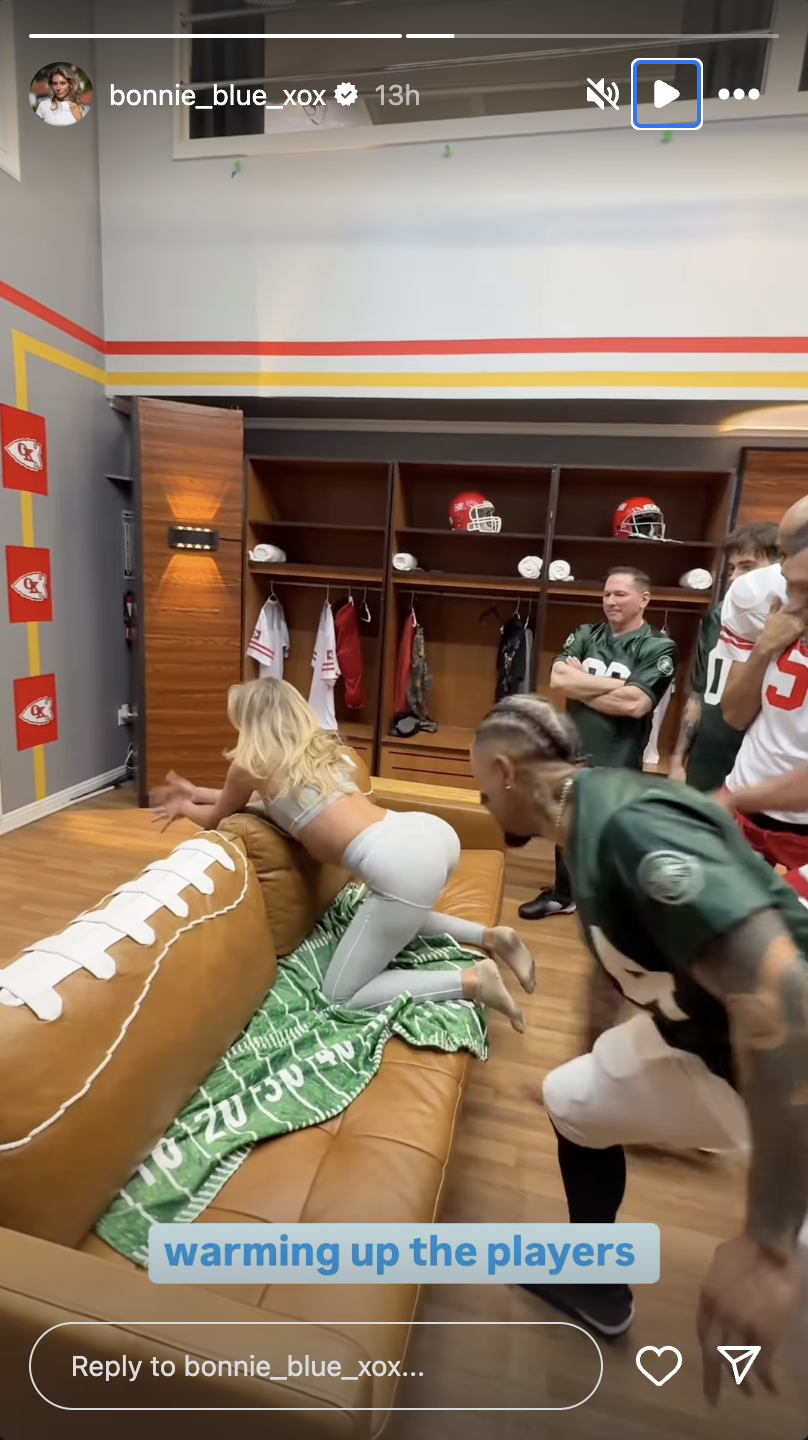 Inside Bonnie Blue's strange trip to the Super Bowl